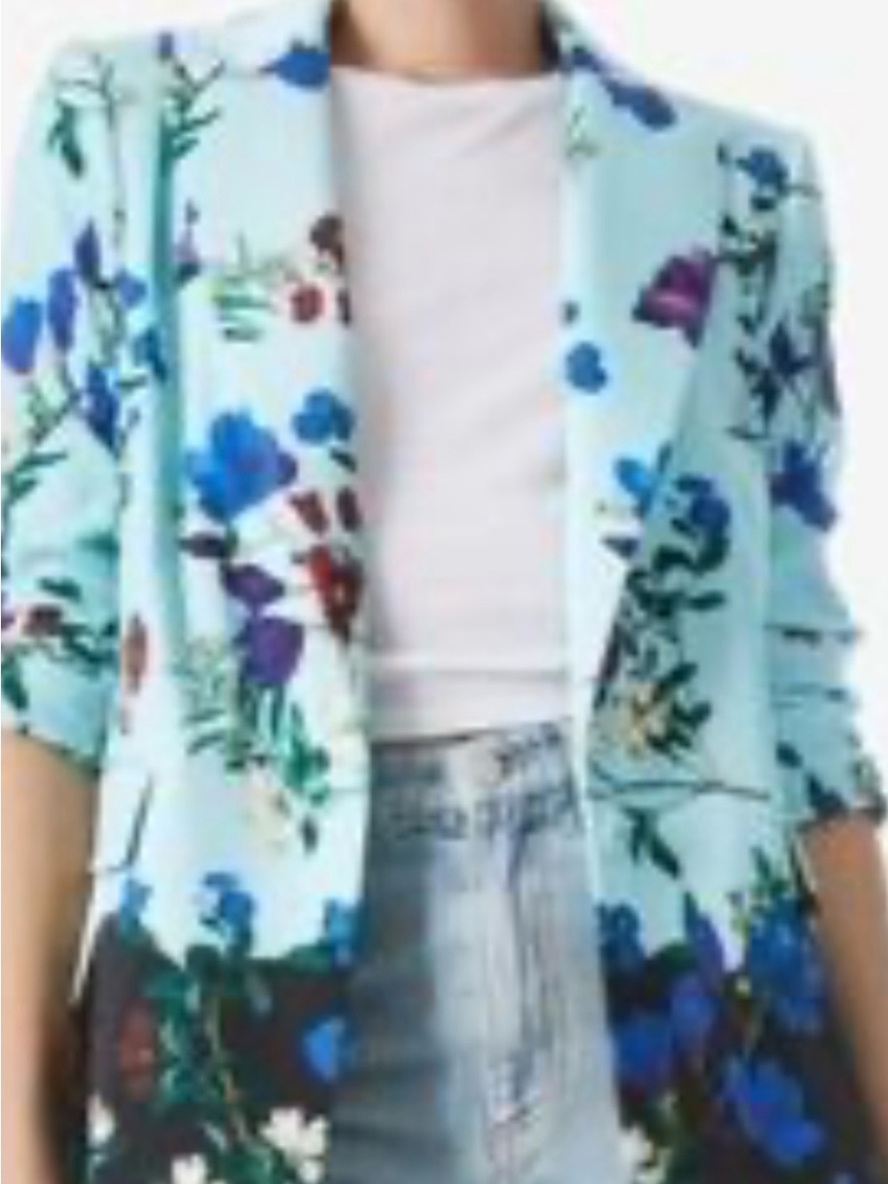 Alice & Olivia Macey floral blazer size 6
